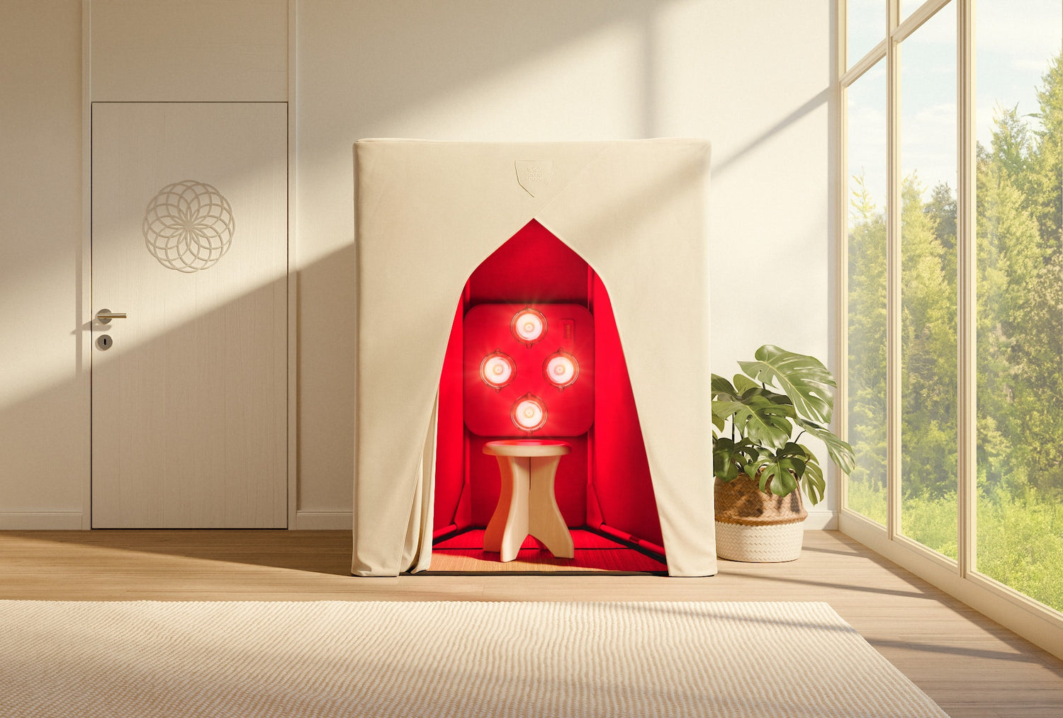 SaunaSpace FireLight infrared red light therapy sauna tent