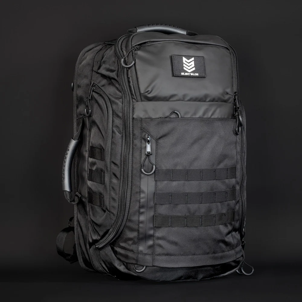 Silent Valor tactical bulletproof backpack — cargo travel pack product photo